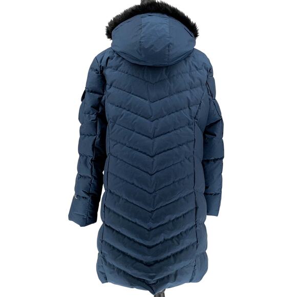 Eddie Bauer Sun Valley Down Parka Coat Women's XXL Navy Blue Puffer Hood NWOT - Picture 9 of 13